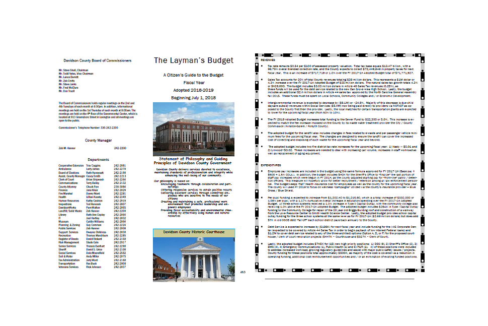 Davidson County Financial Dashboard